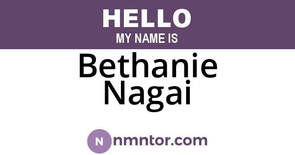 Bethanie Nagai