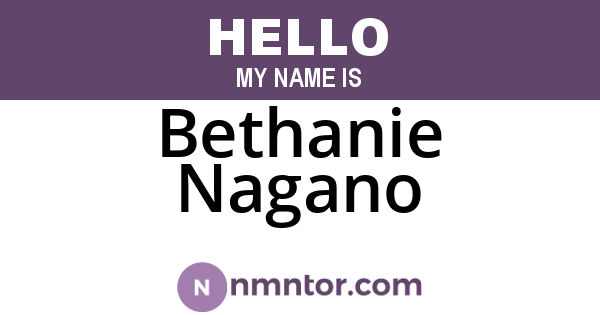 Bethanie Nagano