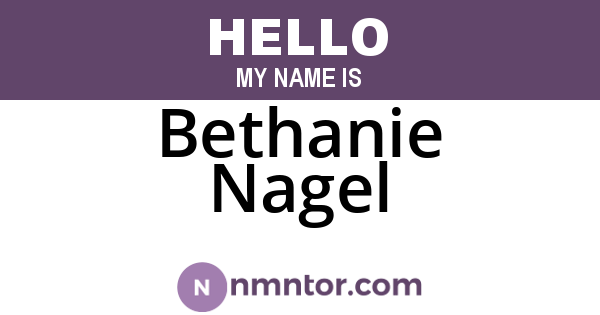 Bethanie Nagel