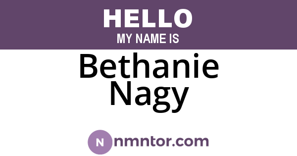 Bethanie Nagy
