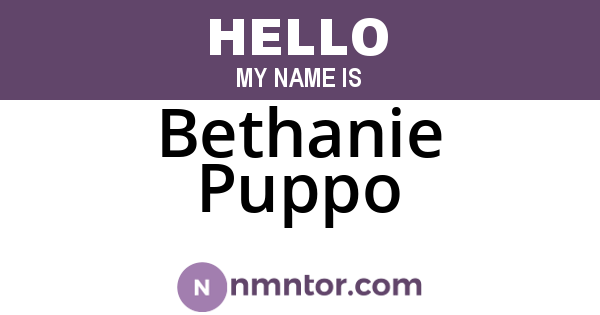 Bethanie Puppo