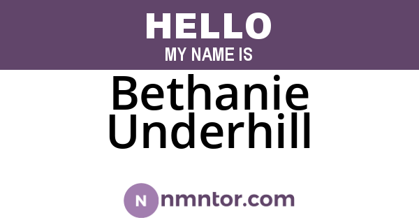 Bethanie Underhill