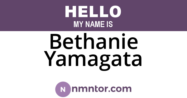 Bethanie Yamagata