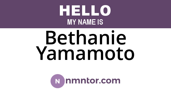 Bethanie Yamamoto