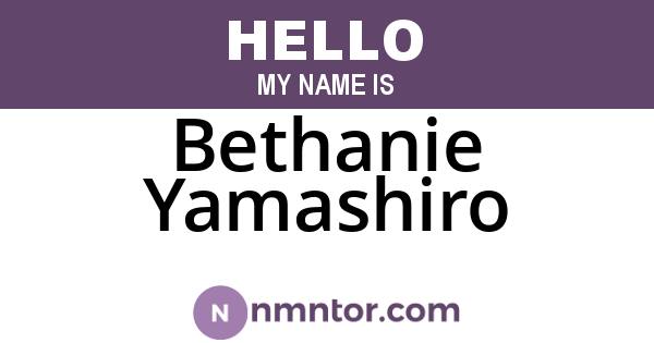 Bethanie Yamashiro