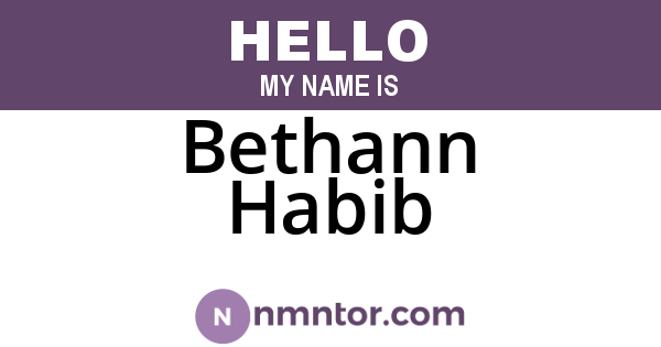 Bethann Habib