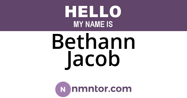 Bethann Jacob