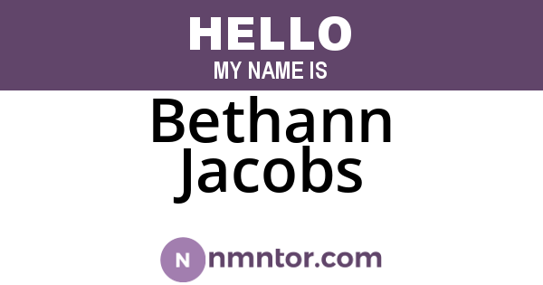 Bethann Jacobs
