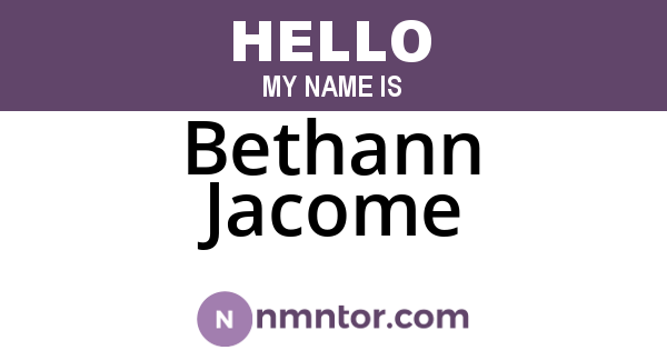 Bethann Jacome