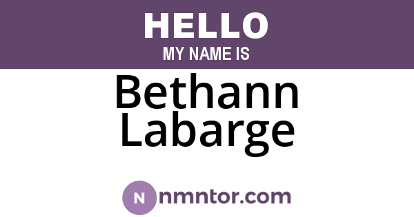 Bethann Labarge