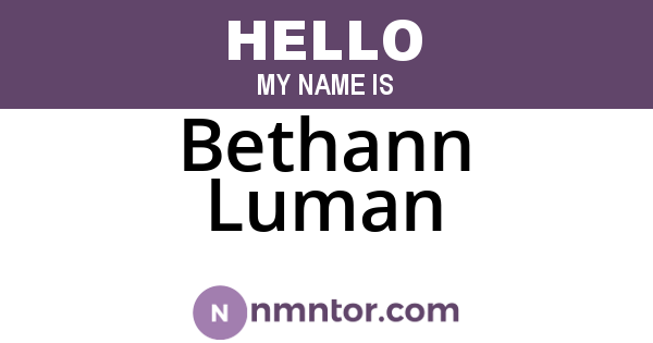 Bethann Luman