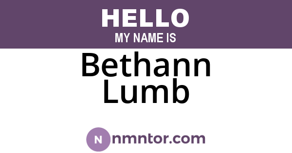 Bethann Lumb