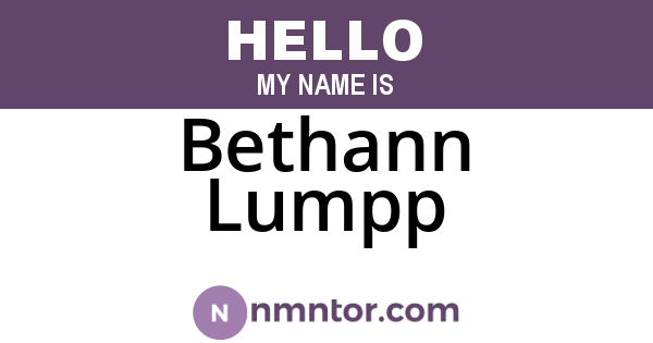 Bethann Lumpp