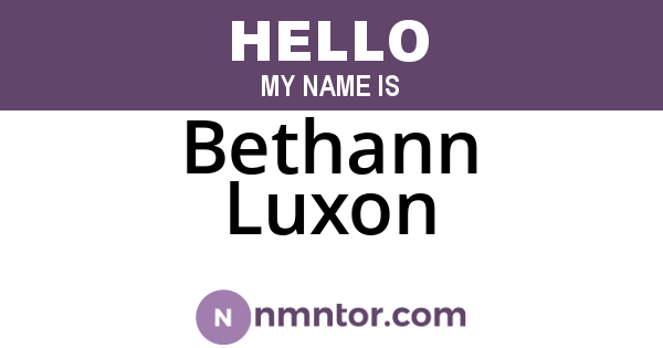 Bethann Luxon