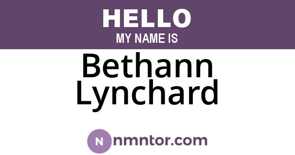 Bethann Lynchard