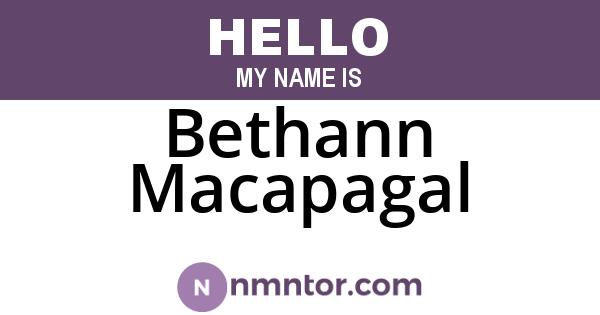 Bethann Macapagal