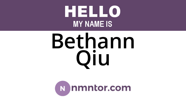 Bethann Qiu