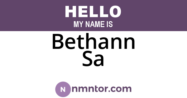 Bethann Sa