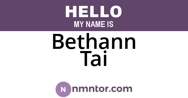 Bethann Tai