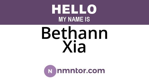 Bethann Xia