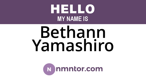 Bethann Yamashiro