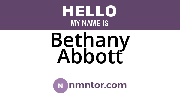 Bethany Abbott