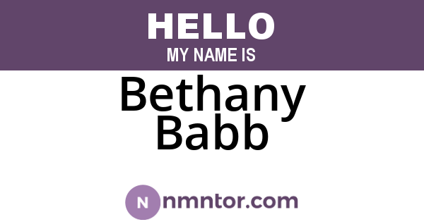 Bethany Babb