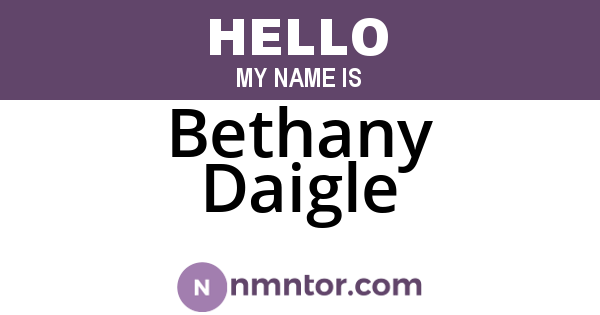 Bethany Daigle