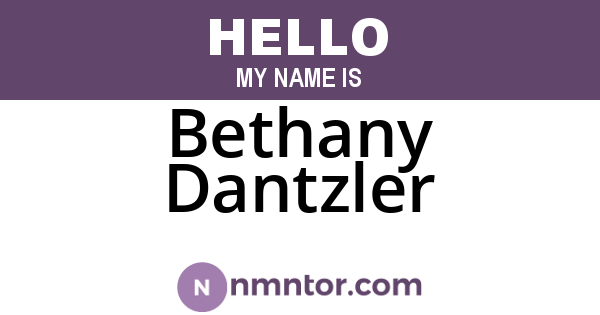 Bethany Dantzler