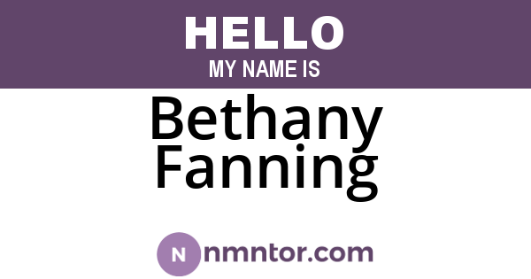 Bethany Fanning