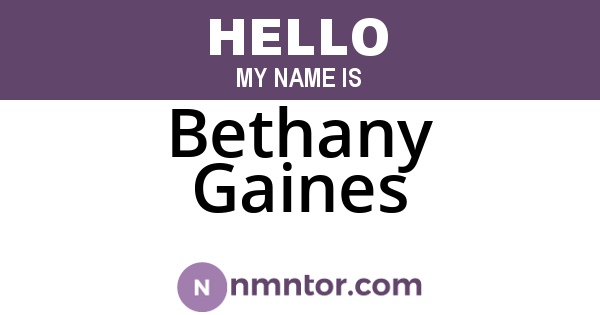 Bethany Gaines