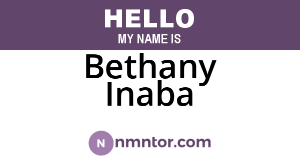 Bethany Inaba