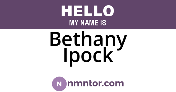 Bethany Ipock