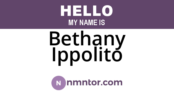 Bethany Ippolito