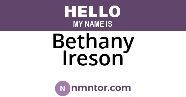 Bethany Ireson