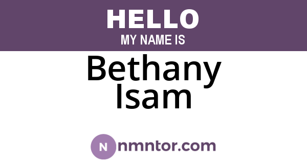 Bethany Isam