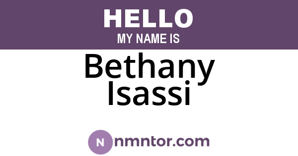 Bethany Isassi