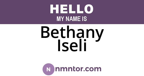 Bethany Iseli