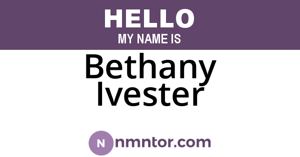 Bethany Ivester