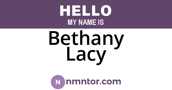 Bethany Lacy