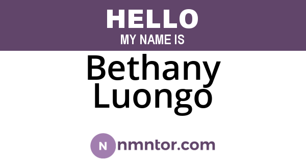 Bethany Luongo