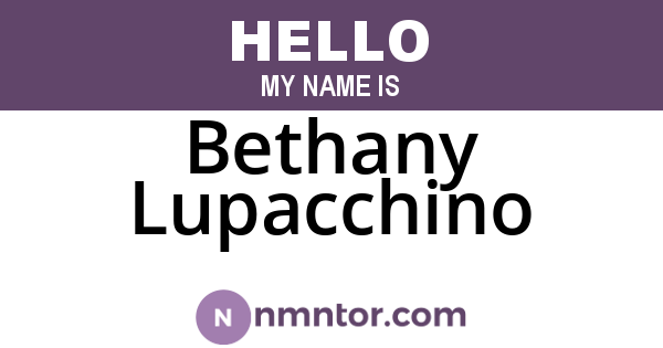 Bethany Lupacchino