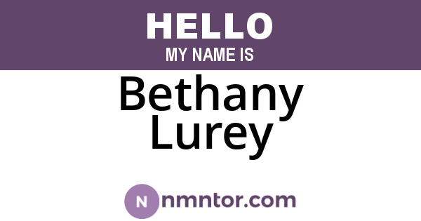 Bethany Lurey