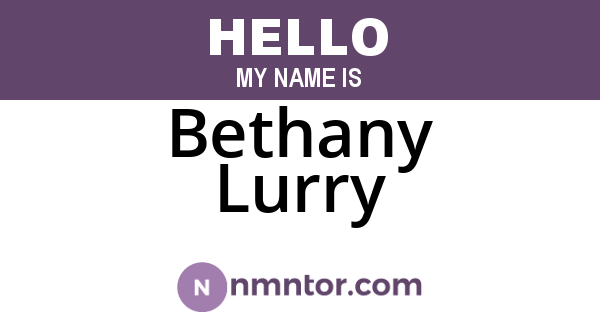 Bethany Lurry
