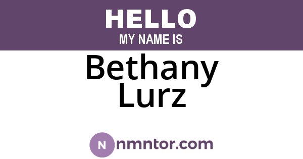 Bethany Lurz