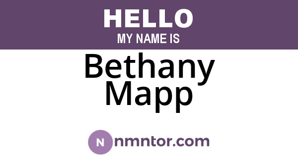 Bethany Mapp