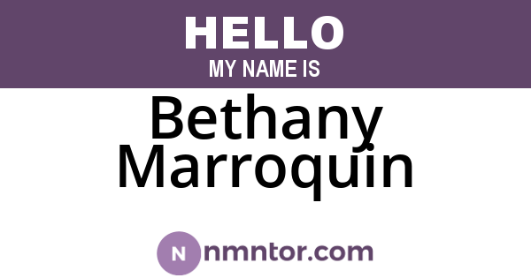 Bethany Marroquin