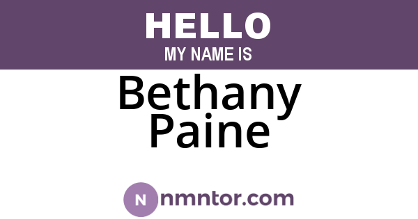 Bethany Paine