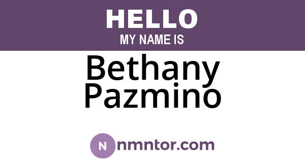 Bethany Pazmino