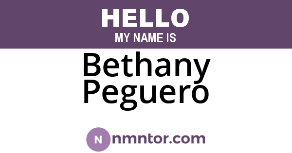 Bethany Peguero